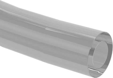 McMaster 50315K67 Firm Polyurethane Rubber Tubing for Air and Water, Clear, 1.8 mm ID, 3 mm OD, 25 ft Length
