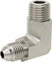 McMaster 50715K182 37 Degree Flared Fitting for Stainless Steel Tubing 90 Degree Adapter for 1/4" Tube OD x 1/4 NPT Male