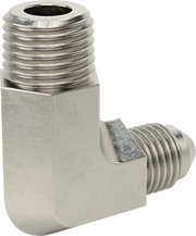 McMaster 50715K182 37 Degree Flared Fitting for Stainless Steel Tubing 90 Degree Adapter for 1/4" Tube OD x 1/4 NPT Male