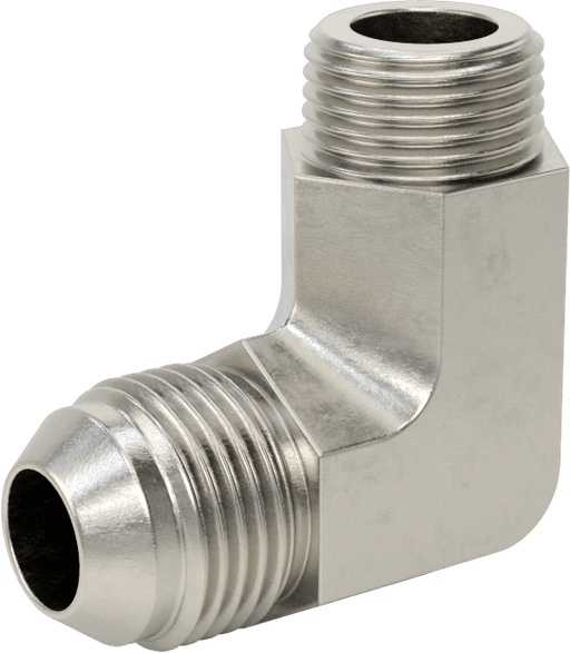 McMaster 50715K185 37 Degree Flared Fitting for Stainless Steel Tubing 90 Degree Adapter for 1/2" Tube OD x 3/8 NPT Male