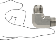 McMaster 50715K289 37 Degree Flared Fitting for Stainless Steel Tubing 90 Degree Adapter for 5/8" Tube OD x 1/2 NPT Male