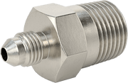 McMaster 50715K365 37 Degree Flared Fitting for Stainless Steel Tubing Straight Adapter for 1/4" Tube OD x 1/2 NPT Male