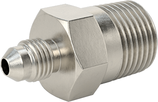 McMaster 50715K365 37 Degree Flared Fitting for Stainless Steel Tubing Straight Adapter for 1/4" Tube OD x 1/2 NPT Male