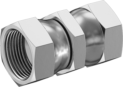 McMaster 50715K755 37 Degree Flared Fitting for Stainless Steel Tubing Straight Connector with Swivel, for 1" Tube OD