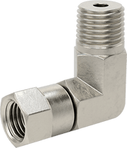 McMaster 50715K945 37 Degree Flared Fitting for Stainless Steel Tubing 90 Degree Swivel Adapter for 1/4" Tube OD x 1/4 NPT Male