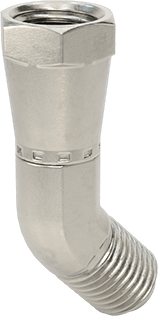 McMaster 50715K946 37 Degree Flared Fitting for Stainless Steel Tubing 45 Degree Elbow Adapter for 1/4" OD Tube x Female Tube