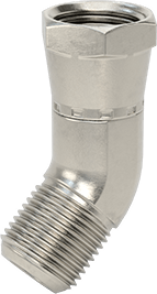 McMaster 50715K947 37 Degree Flared Fitting for Stainless Steel Tubing 45 Degree Elbow Adapter for 1/2" OD Tube x Female Tube