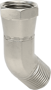 McMaster 50715K947 37 Degree Flared Fitting for Stainless Steel Tubing 45 Degree Elbow Adapter for 1/2" OD Tube x Female Tube