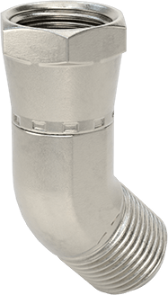McMaster 50715K947 37 Degree Flared Fitting for Stainless Steel Tubing 45 Degree Elbow Adapter for 1/2" OD Tube x Female Tube
