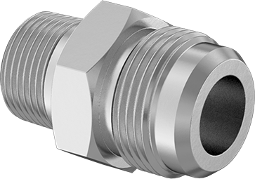 McMaster 50715K121 37 Degree Flared Fitting for Stainless Steel Tubing Straight Adapter for 1" Tube OD x 3/4 NPT Male