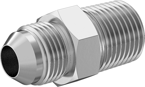 McMaster 50715K166 37 Degree Flared Fitting for Stainless Steel Tubing Straight Adapter for 1/2" Tube OD x 1/2 NPT Male