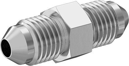 McMaster 50715K261 37 Degree Flared Fitting for Stainless Steel Tubing Straight Connector for 1/4" Tube OD