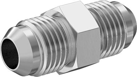 McMaster 50715K262 37 Degree Flared Fitting for Stainless Steel Tubing Straight Connector for 3/8" Tube OD