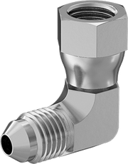 McMaster 50715K532 37 Degree Flared Fitting for Stainless Steel Tubing 90 Degree Swivel Adapter for 1/4" OD Tube x Female Tube
