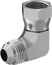 McMaster 50715K535 37 Degree Flared Fitting for Stainless Steel Tubing 90 Degree Swivel Adapter for 1/2" OD Tube x Female Tube