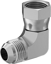 McMaster 50715K536 37 Degree Flared Fitting for Stainless Steel Tubing 90 Degree Swivel Adapter for 5/8" OD Tube x Female Tube