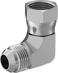 McMaster 50715K536 37 Degree Flared Fitting for Stainless Steel Tubing 90 Degree Swivel Adapter for 5/8" OD Tube x Female Tube