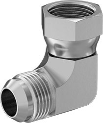 McMaster 50715K537 37 Degree Flared Fitting for Stainless Steel Tubing 90 Degree Swivel Adapter for 3/4" OD Tube x Female Tube
