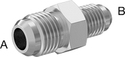 McMaster 50715K935 37 Degree Flared Fitting for Stainless Steel Tubing Straight Reducer for 3/4" Tube OD x 1/4" Tube OD