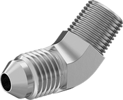 McMaster 50715K639 37 Degree Flared Fitting for Stainless Steel Tubing 45 Degree Adapter for 1/4" Tube OD x 1/8 NPT Male