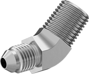 McMaster 50715K641 37 Degree Flared Fitting for Stainless Steel Tubing 45 Degree Adapter for 1/4" Tube OD x 1/4 NPT Male