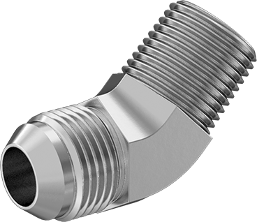 McMaster 50715K652 37 Degree Flared Fitting for Stainless Steel Tubing 45 Degree Adapter for 5/8" Tube OD x 1/2 NPT Male