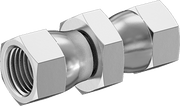 McMaster 50715K691 37 Degree Flared Fitting for Stainless Steel Tubing Straight Connector with Swivel, for 3/8" Tube OD