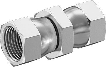 McMaster 50715K692 37 Degree Flared Fitting for Stainless Steel Tubing Straight Connector with Swivel, for 1/2" Tube OD