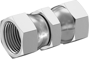 McMaster 50715K754 37 Degree Flared Fitting for Stainless Steel Tubing Straight Connector with Swivel, for 3/4" Tube OD
