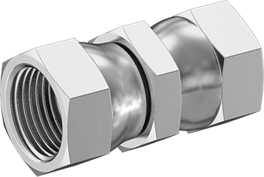 McMaster 50715K754 37 Degree Flared Fitting for Stainless Steel Tubing Straight Connector with Swivel, for 3/4" Tube OD