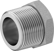 McMaster 50925K266 Compact Extreme-Pressure Steel Pipe Fitting Bushing Adapter, 1-1/4 NPTF Male x 1 NPTF Female