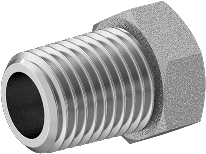 McMaster 50925K341 Compact Extreme-Pressure Steel Pipe Fitting Bushing Adapter, 1/4 NPTF Male x 1/8 NPTF Female
