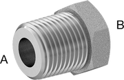 McMaster 50925K589 Compact Extreme-Pressure Steel Pipe Fitting Bushing Adapter, 1-1/2 NPTF Male x 1 NPTF Female