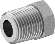 McMaster 50925K349 Compact Extreme-Pressure Steel Pipe Fitting Bushing Adapter, 1/2 NPTF Male x 1/4 NPTF Female