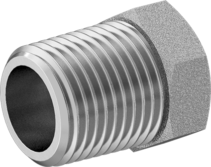 McMaster 50925K352 Compact Extreme-Pressure Steel Pipe Fitting Bushing Adapter, 1/2 NPTF Male x 3/8 NPTF Female