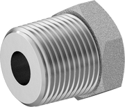 McMaster 50925K354 Compact Extreme-Pressure Steel Pipe Fitting Bushing Adapter, 3/4 NPTF Male x 1/4 NPTF Female