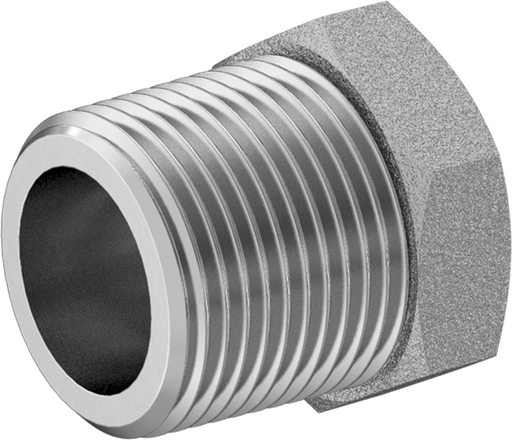 McMaster 50925K358 Compact Extreme-Pressure Steel Pipe Fitting Bushing Adapter, 3/4 NPTF Male x 1/2 NPTF Female