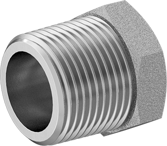 McMaster 50925K364 Compact Extreme-Pressure Steel Pipe Fitting Bushing Adapter, 1 NPTF Male x 3/4 NPTF Female
