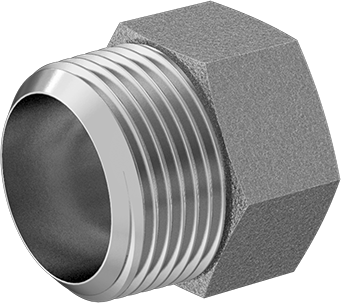 McMaster 50925K589 Compact Extreme-Pressure Steel Pipe Fitting Bushing Adapter, 1-1/2 NPTF Male x 1 NPTF Female