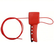 Brady 50941 Cable Lockout Pinch Point/Tab Cinching, Includes Cable, Nylon, 8 ft Cable Lg, Red PK14