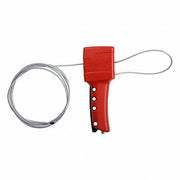 Brady 50943 Cable Lockout Cable Only, Includes Cable, Steel, 8 ft Cable Lg, Red, Cable Included