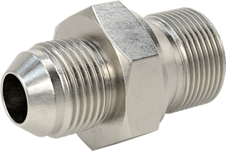 McMaster 5097K102 37 Degree Flared Fitting for Stainless Steel Tubing Straight Adapter for 1/2" Tube OD x 1/2 BSPP Male