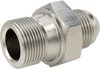McMaster 5097K102 37 Degree Flared Fitting for Stainless Steel Tubing Straight Adapter for 1/2" Tube OD x 1/2 BSPP Male