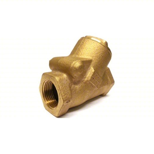 Milwaukee 509Y 3/4" Check Valve Single Flow, Y Swing, Bronze, 3/4 in Pipe/Tube Size, Bronze