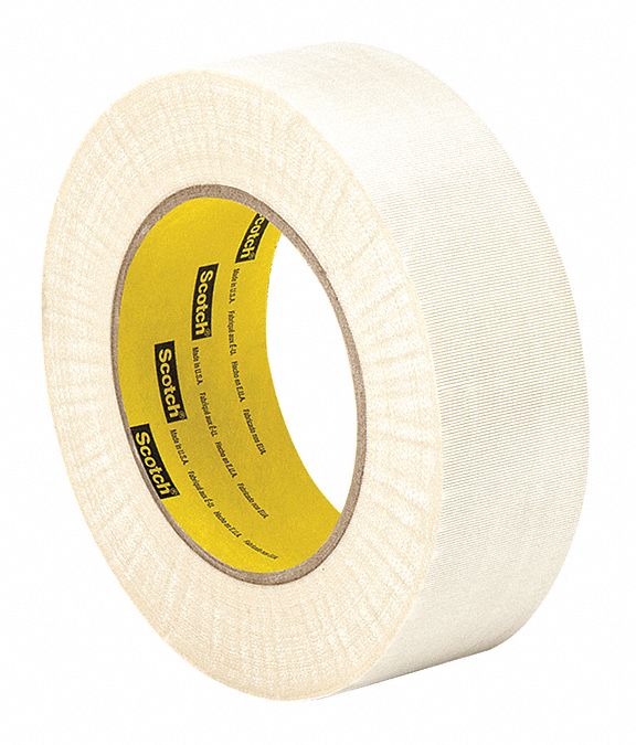 3M 69 Electrical Tape, 2 in Wd, 36 yd Lg, 7 mil Thick, Fiberglass Cloth, Silicone, 600 V Volt Rating