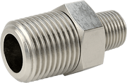 McMaster 51205K139 Extreme-Pressure 316 Stainless Steel Pipe Fitting Straight Reducer with Hex Body, 1/2 x 1/4 NPTF Male