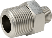 McMaster 51205K143 Extreme-Pressure 316 Stainless Steel Pipe Fitting Straight Reducer with Hex Body, 3/4 x 3/8 NPTF Male