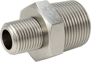 McMaster 51205K149 Extreme-Pressure 316 Stainless Steel Pipe Fitting Straight Reducer with Hex Body, 1 x 1/2 NPTF Male