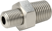 McMaster 51205K191 Extreme-Pressure 316 Stainless Steel Pipe Fitting Straight Reducer with Hex Body, 1/4 x 1/8 NPTF Male