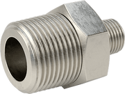McMaster 51205K201 Extreme-Pressure 316 Stainless Steel Pipe Fitting Straight Reducer with Hex Body, 3/4 x 1/4 NPTF Male